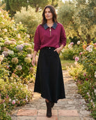 Jupe en Jean Asymétrique Noire, La Garde-Robe de Nina - vue 1