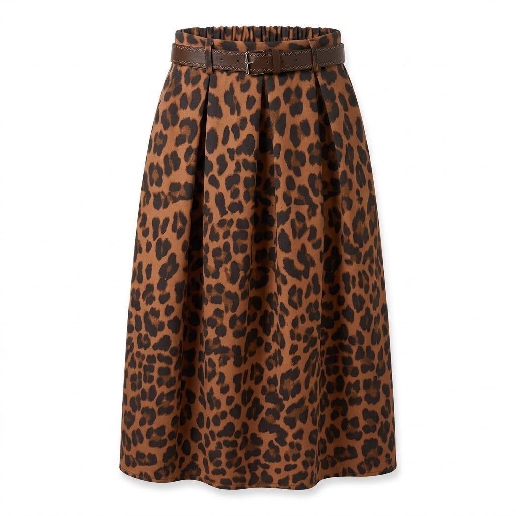Jupe Léopard Coton Épais, La Garde-Robe de Nina - vue 4