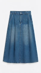 Jupe Longue en Jean Évasée, La Garde-Robe de Nina - vue 3
