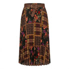 Jupe Longue Patchwork Fleuri Bordeaux, La Garde-Robe de Nina - vue 4