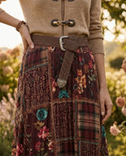 Jupe Longue Patchwork Fleuri Carreaux, La Garde-Robe de Nina - vue 2