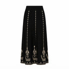Jupe Longue Maille Jacquard Noir, La Garde-Robe de Nina - vue 4