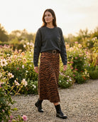Jupe Midi Imprimé Tigré, La Garde-Robe de Nina - vue 1