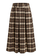 Jupe Plissée Tartan Marron, La Garde-Robe de Nina - vue 4