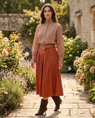 Jupe Plissée Terracotta Ceinturée, La Garde-Robe de Nina - vue 1