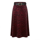 Jupe Zébrée Bordeaux Ceinturée, La Garde-Robe de Nina - vue 5