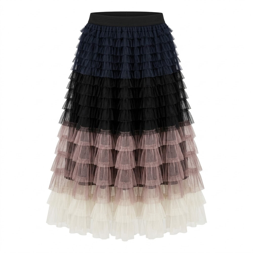 Jupon Tulle Volanté Dégradé, La Garde-Robe de Nina - vue 4