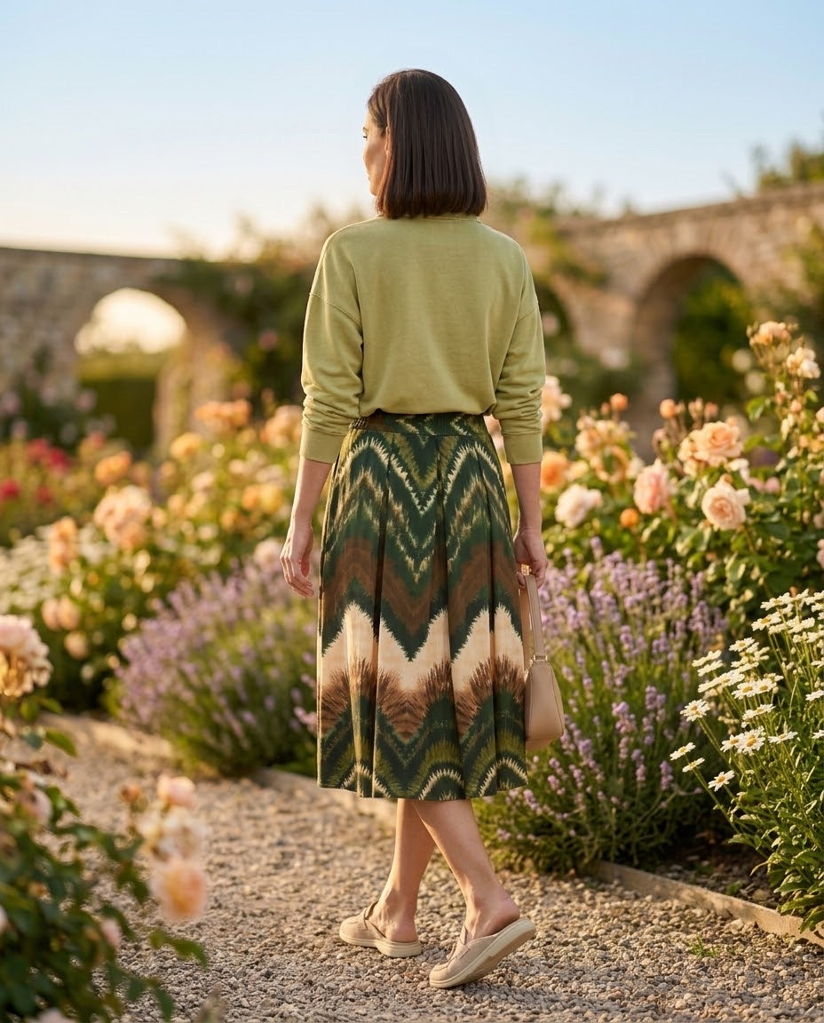 Polo Manches Longues Vert Sauge, La Garde-Robe de Nina - vue 4