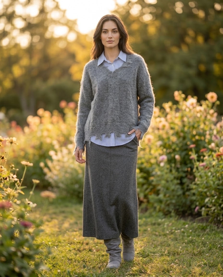 Pull bi-matière, La Garde-Robe de Nina - vue 2
