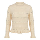 Pull Clouté Peplum Écru, La Garde-Robe de Nina - vue 5