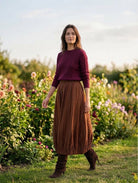 Pull effet torsadé prune, La Garde-Robe de Nina - vue 1