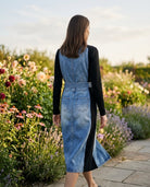 Robe Bi-Matière Jean & Maille Ceinturée Noir, La Garde-Robe de Nina - vue 4