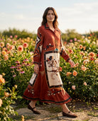 Robe Chemise Imprimé Cavalier Brique, La Garde-Robe de Nina - vue 1