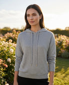 Sweat à Capuche Fils Lurex Gris, La Garde-Robe de Nina - vue 1