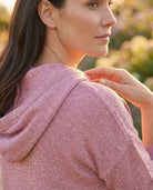 Sweat à Capuche Fils Lurex Rose, La Garde-Robe de Nina - vue 2