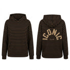 Sweat à Capuche Rayé Iconic Club Brun, La Garde-Robe de Nina - vue 4