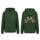 Sweat à Capuche Rayé Iconic Club Vert, La Garde-Robe de Nina - vue 3