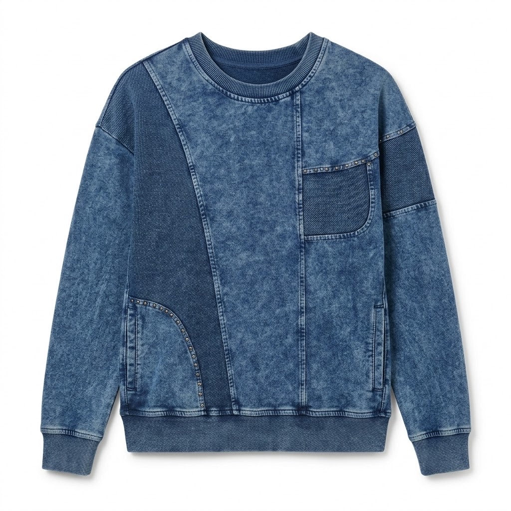Sweat Effet Jean Délavé, La Garde-Robe de Nina - vue 4