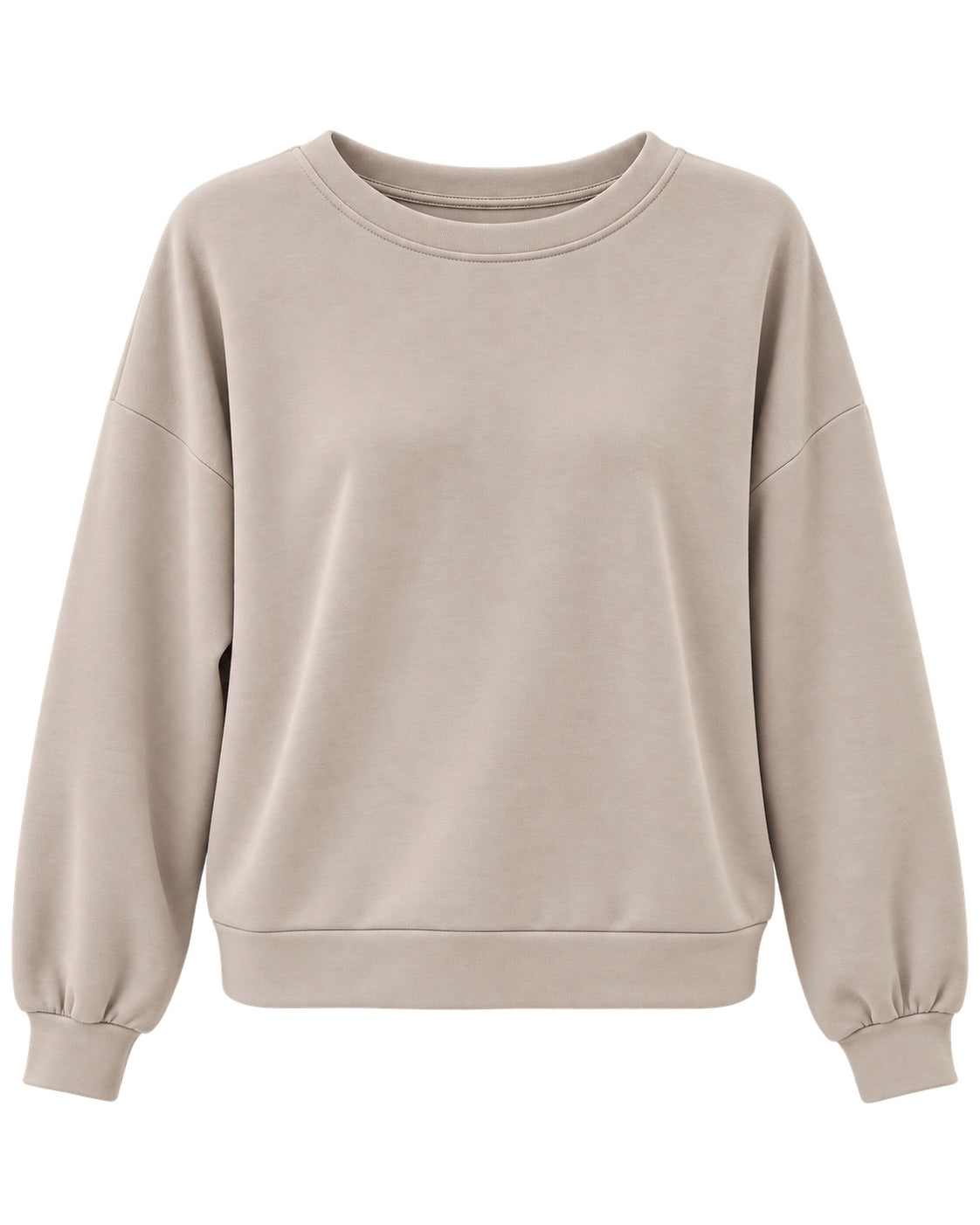 Sweat Matière Sport Chic Taupe, La Garde-Robe de Nina - vue 4