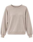 Sweat Matière Sport Chic Taupe, La Garde-Robe de Nina - vue 4