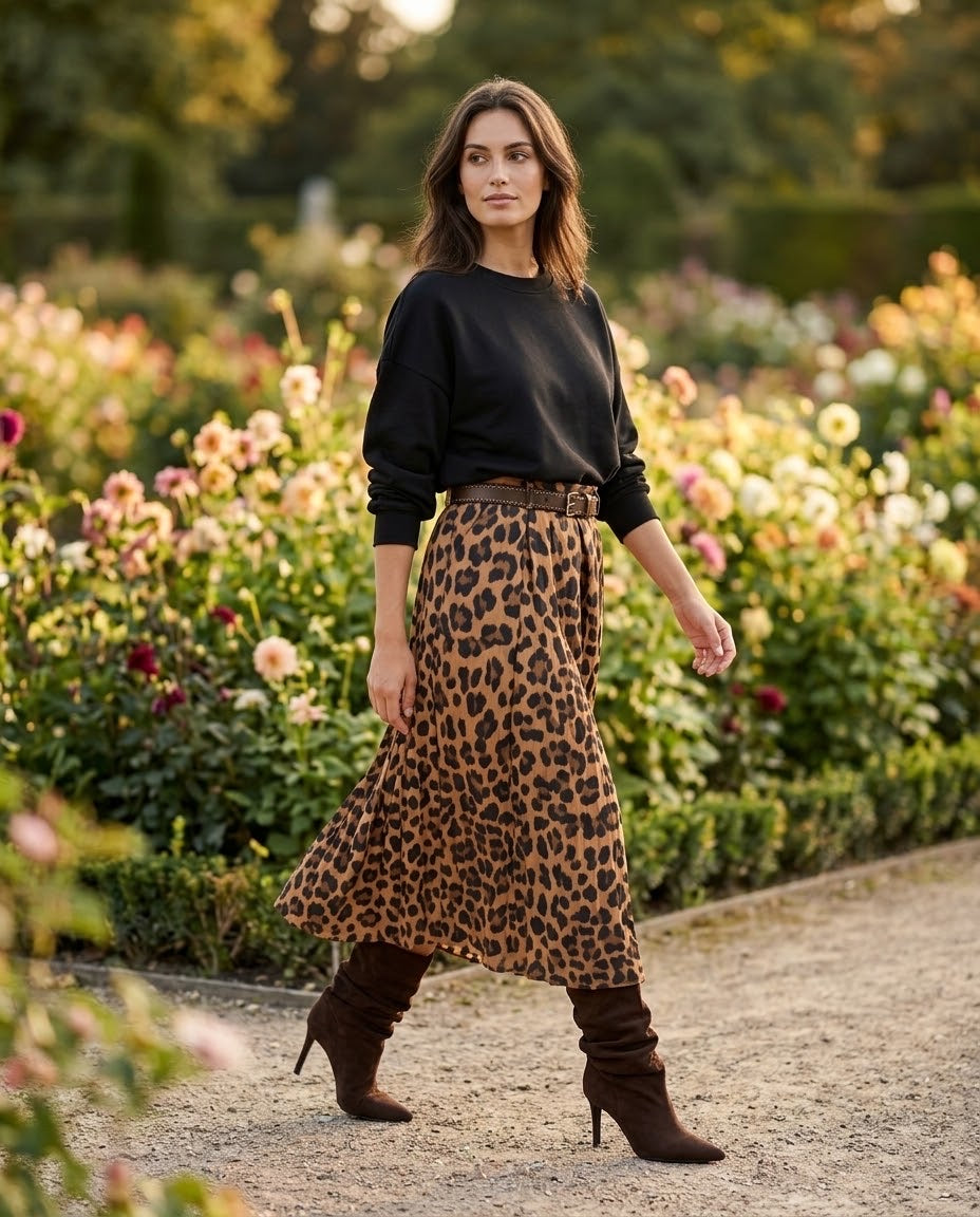 Sweat Noir Matière Sport Chic, La Garde-Robe de Nina - vue 1