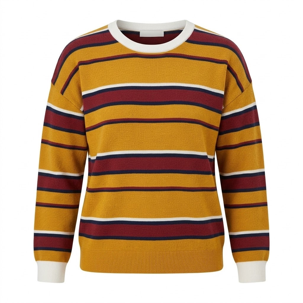 Sweat Rayé Effet Nid d'Abeilles Multicolore, La Garde-Robe de Nina - vue 4