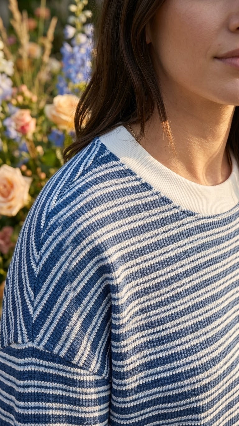 Sweat Rayé Marine et Blanc, La Garde-Robe de Nina - vue 2