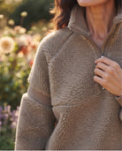 Sweat tout doux Taupe, La Garde-Robe de Nina - vue 1