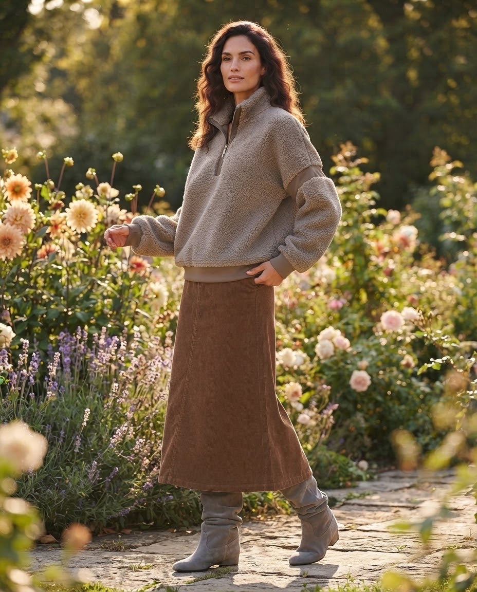Sweat tout doux Taupe, La Garde-Robe de Nina - vue 4