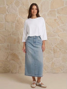 Tee-shirt basique Blanc, La Garde-Robe de Nina - vue 1