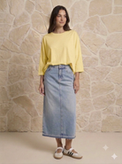 Tee-shirt basique Jaune pâle, La Garde-Robe de Nina - vue 1
