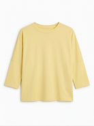 Tee-shirt basique Jaune pâle, La Garde-Robe de Nina - vue 2