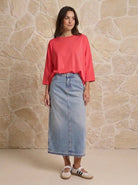 Tee-shirt basique Corail, La Garde-Robe de Nina - vue 1
