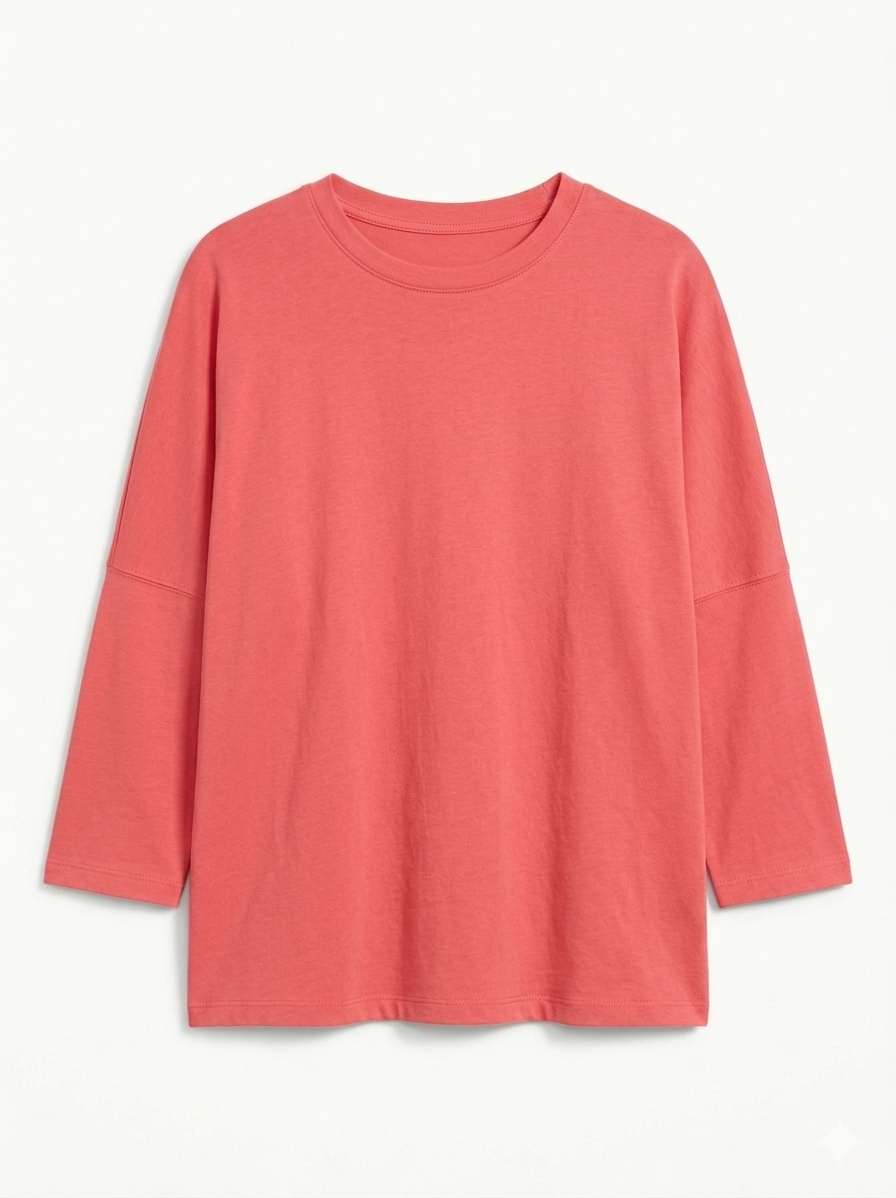 Tee-shirt basique Corail, La Garde-Robe de Nina - vue 2