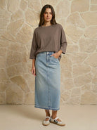 Tee-shirt basique Taupe, La Garde-Robe de Nina - vue 1