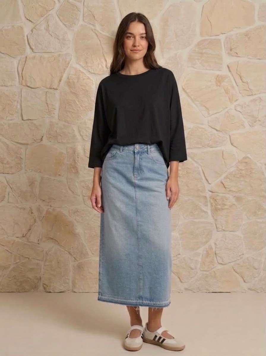 Tee-shirt basique Noir, La Garde-Robe de Nina - vue 1