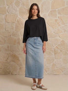 Tee-shirt basique Noir, La Garde-Robe de Nina - vue 1