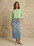 Tee-shirt basique Vert d'eau, La Garde-Robe de Nina - vue 1