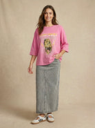 Tee-shirt Rock 'n' roll Rose, La Garde-Robe de Nina - vue 1
