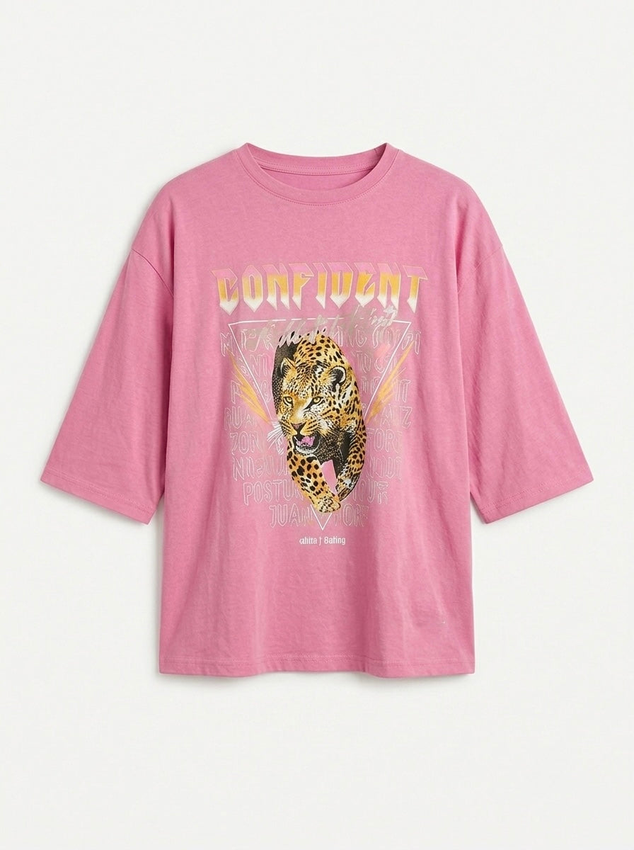 Tee-shirt Rock 'n' roll Rose, La Garde-Robe de Nina - vue 2