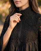 Veste Dentelle Zippée Noire, La Garde-Robe de Nina - vue 2