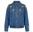 Veste en Jean Brodée Étoiles Dorées, La Garde-Robe de Nina - vue 4