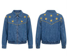 Veste en Jean Brodée Étoiles Dorées, La Garde-Robe de Nina - vue 5