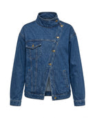 Veste en Jean Col Montant Croisée, La Garde-Robe de Nina - vue 5