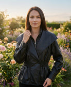 Veste Similicuir Col Châle Noir, La Garde-Robe de Nina - vue 1